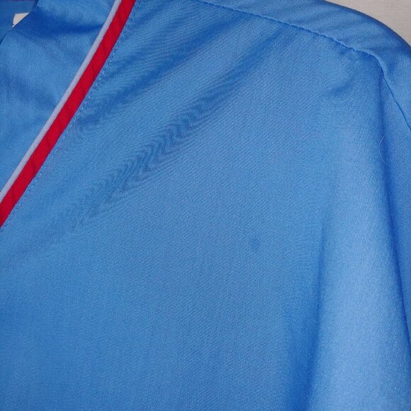 Vintage Mac Phergus Mens XL Robe Blue Red Knee Length Lightweight Belted - Picture 8 of 9